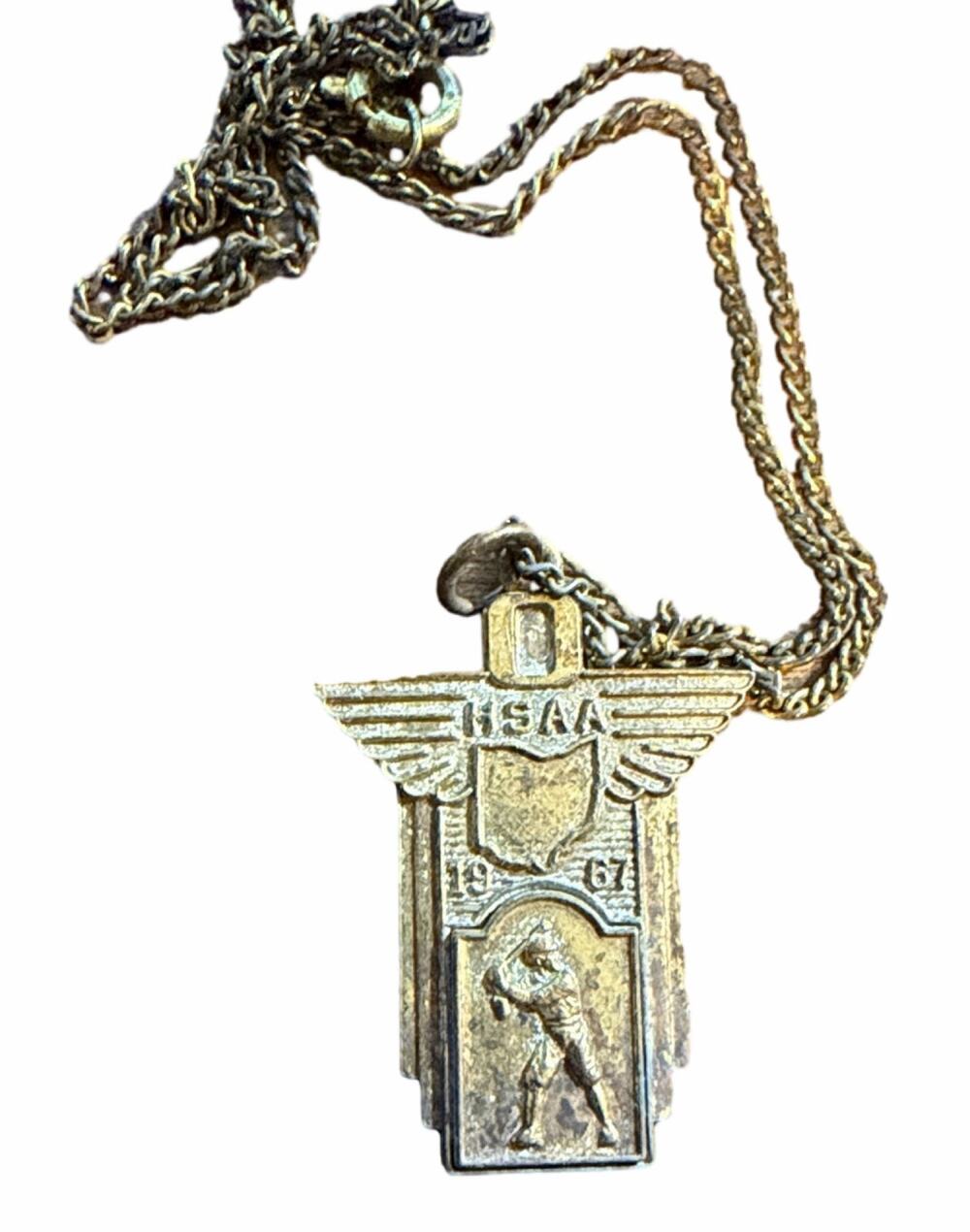 HSAA 1967 Baseball Charm Pendant Ohio High School Athletic Association